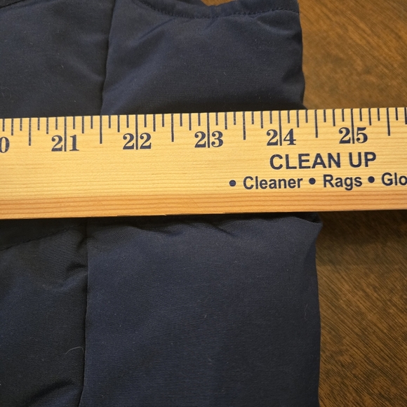 Nordstrom Men's Store Size L Navy snap front 60% down filled puffer vest - Picture 10 of 10